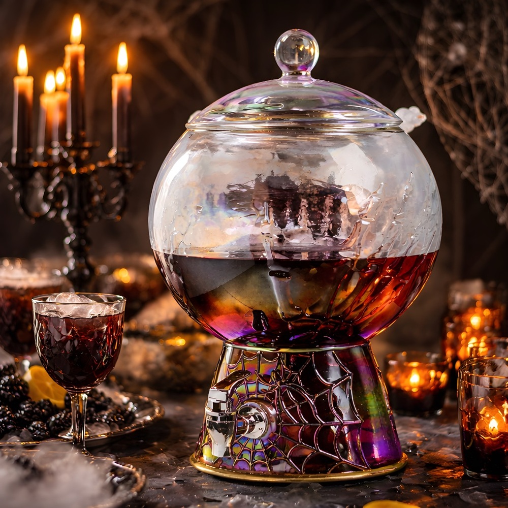*NEW* Pearl Luster Skeleton Hand Embossed Drink Dispenser - Picture 1 of 6